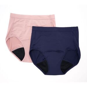 Breezies Women's Panties Sz S Leak Proof Full Brief Panty Blue A508654